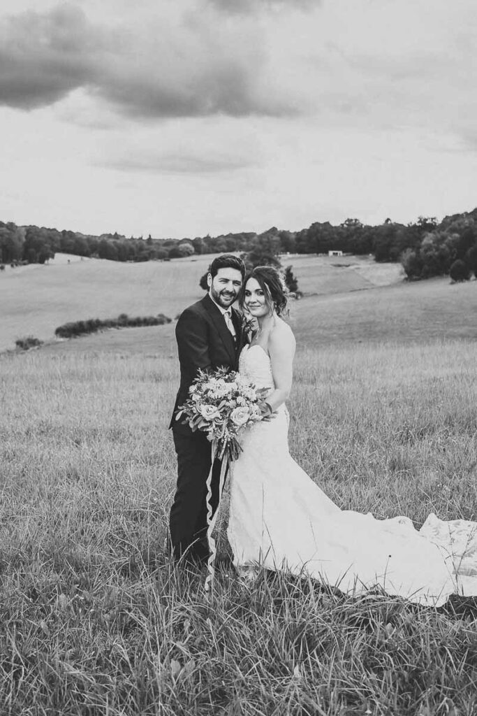 bride and groom photos from a wedding at Herons Farm Berkshire