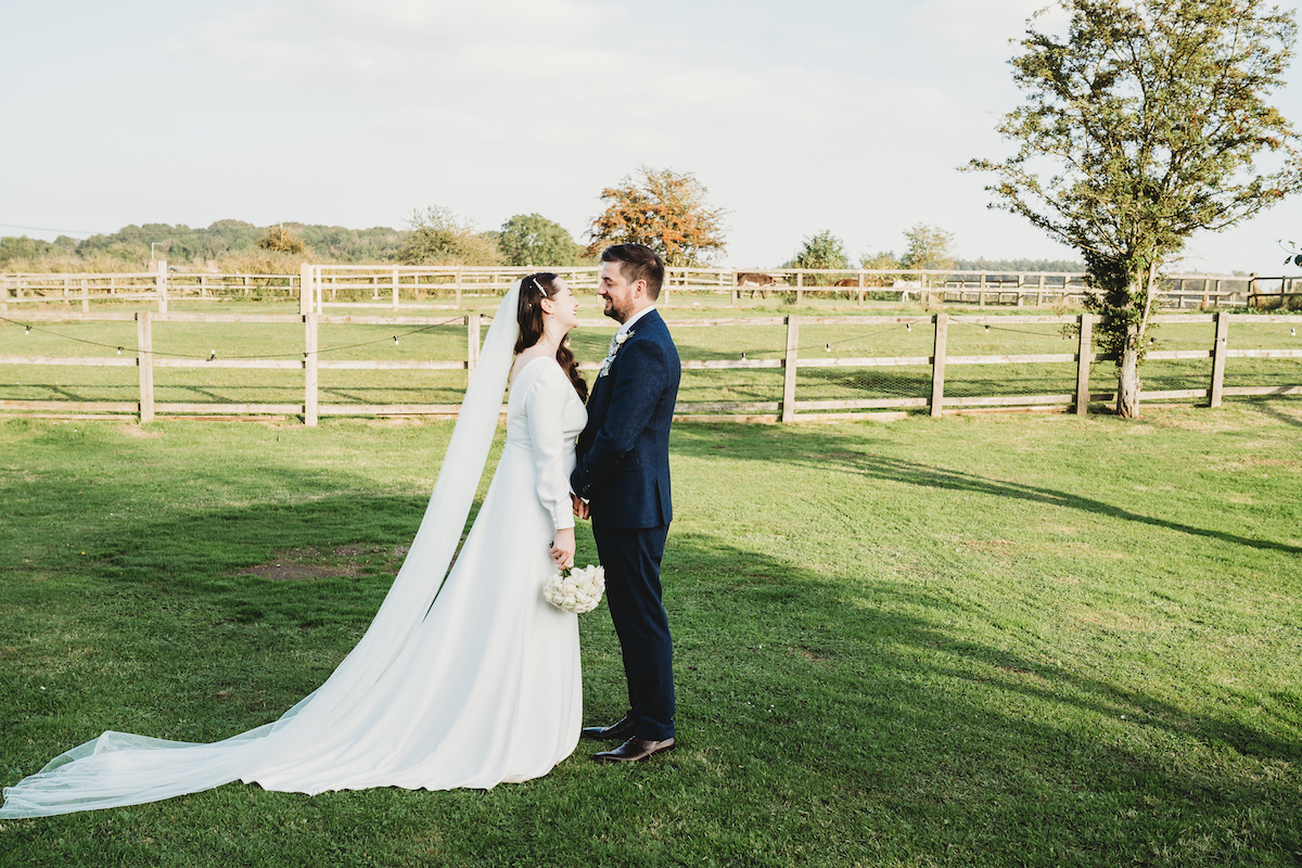 bride and groom photo taken by newbury wedding photography