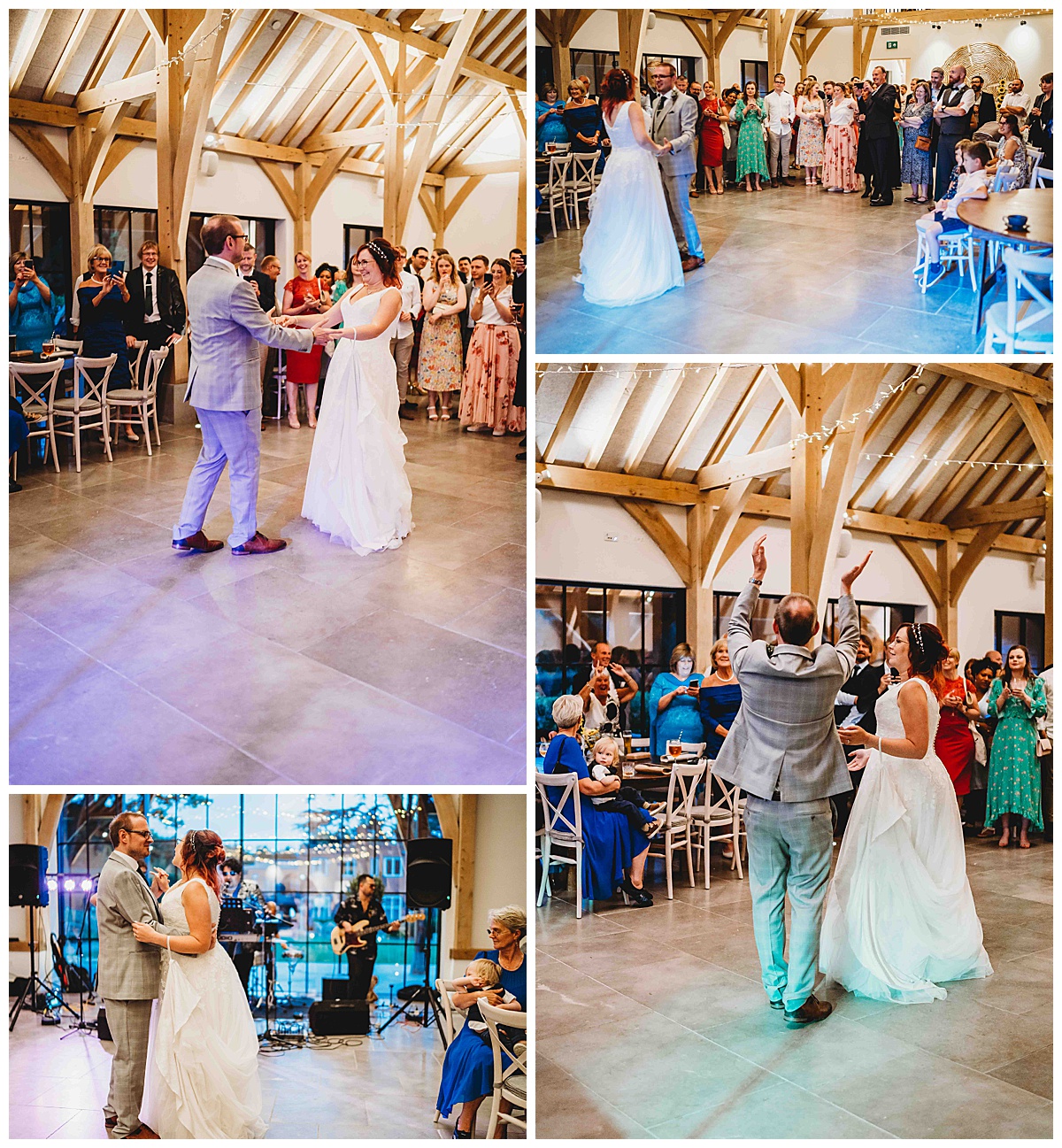 a bride and groom having their first dance as taken by a post barn photographer