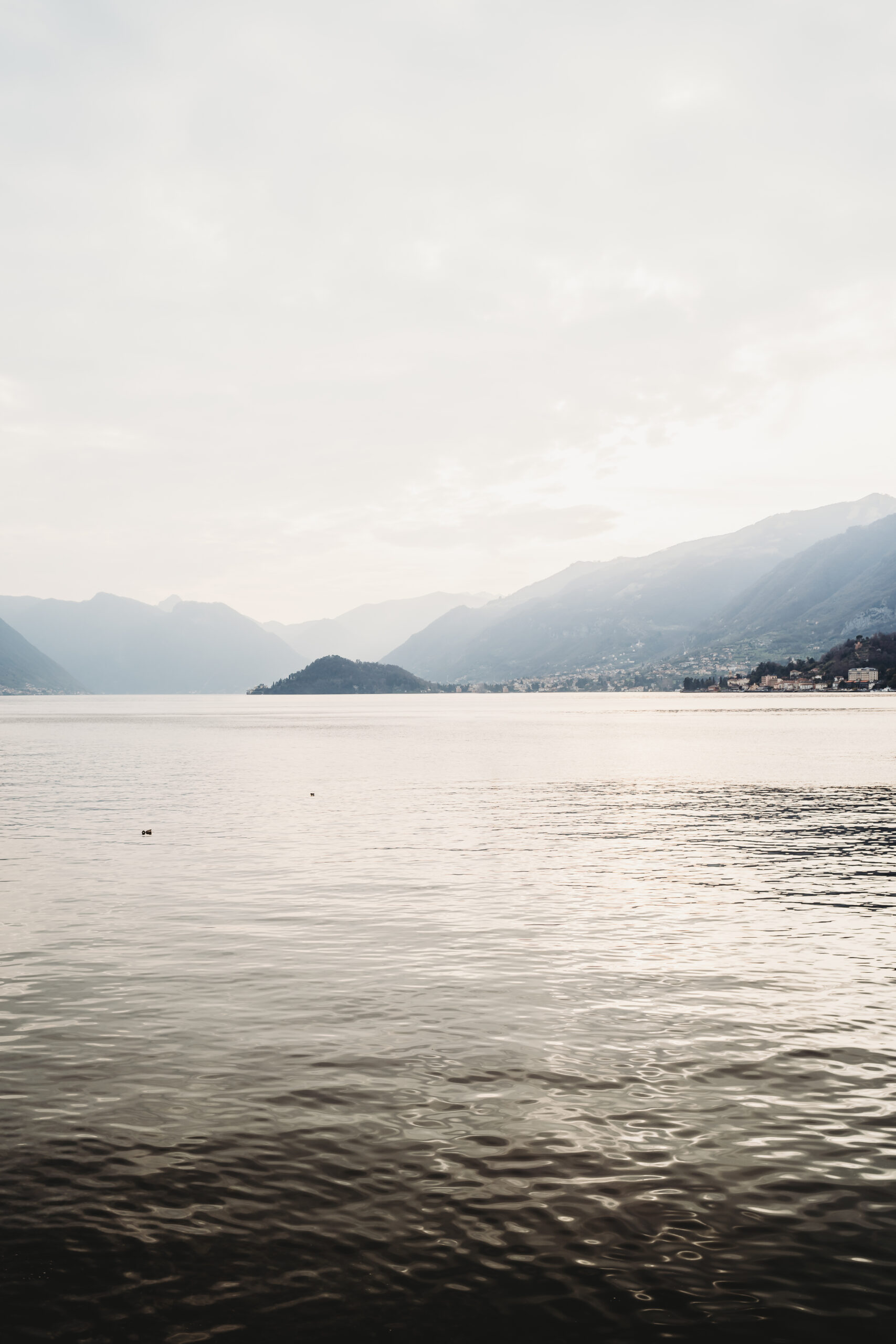 mountain views across lake como taken by an italian wedding photographer