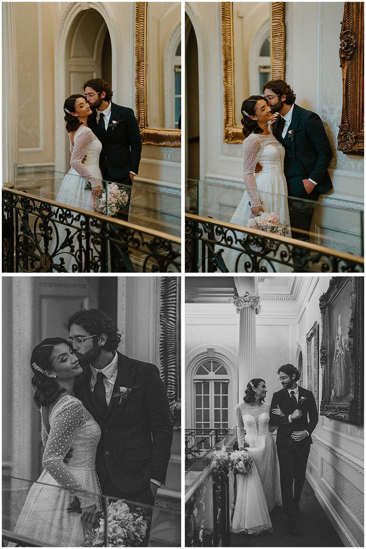 a bride and groom hugging after their wedding at Hedsor House in Maidenhead