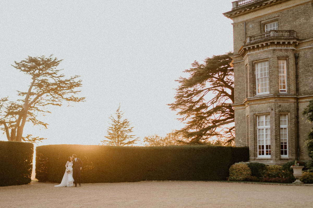 sunset wedding portraits london wedding photographer