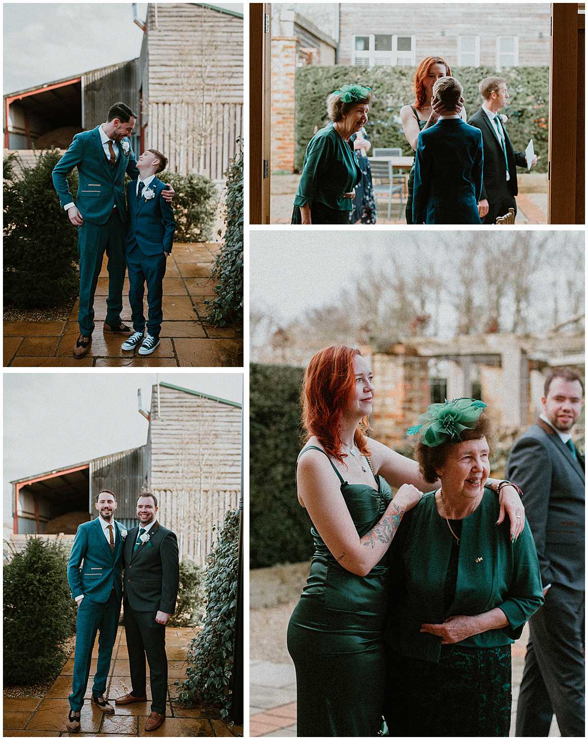 photos of the groomsmen before the wedding ceremony