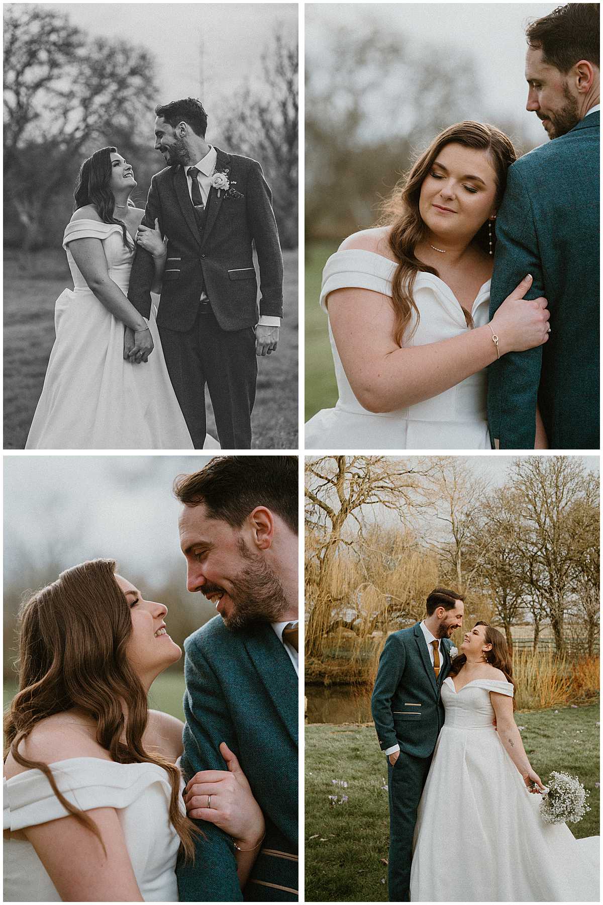 couple photos after their wedding at Oxleaze Barn taken by a cotswolds wedding photographer