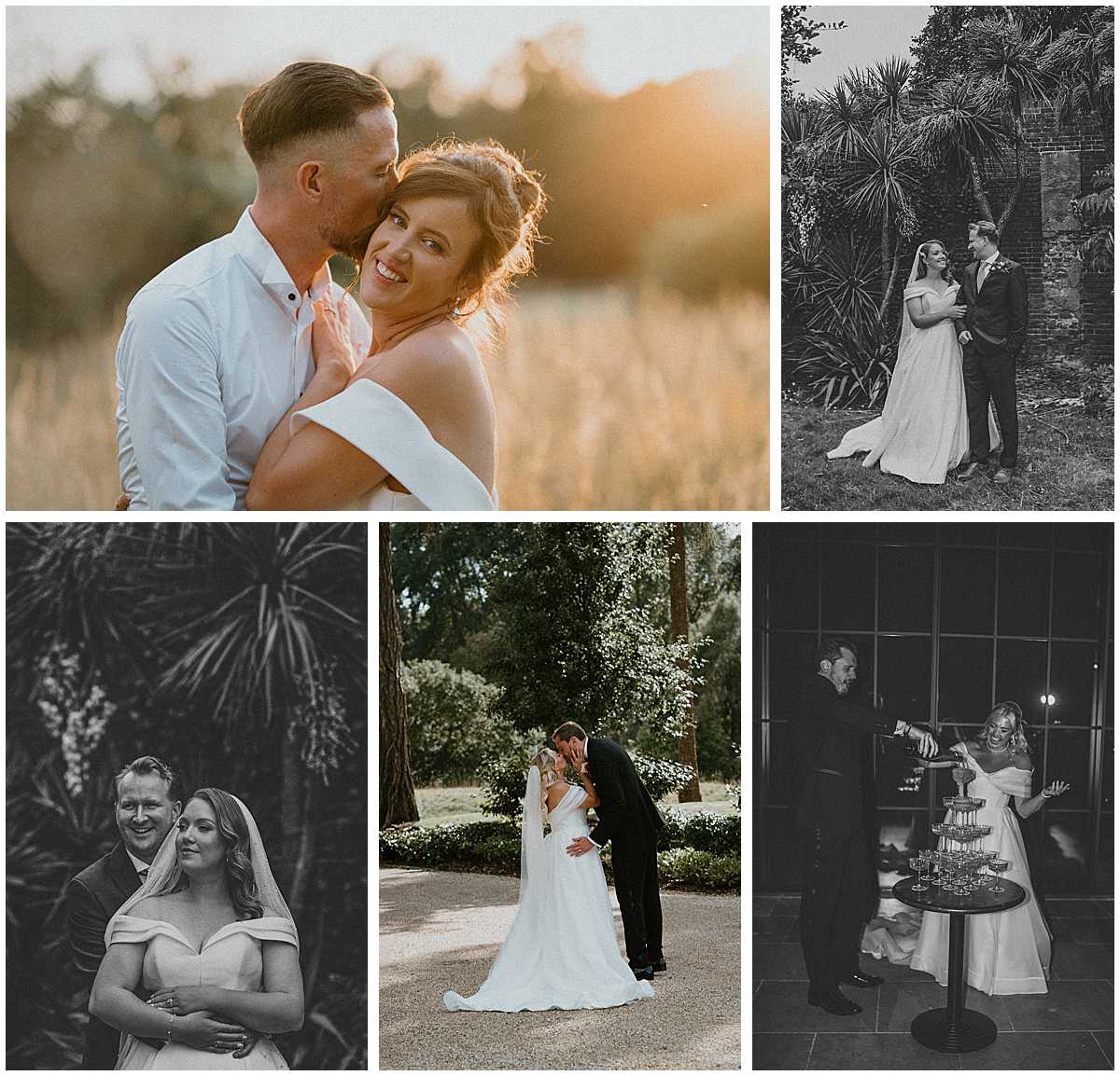 Collection of wedding images as taken by Jennie Colbourne Photography, a relaxed wedding photographer