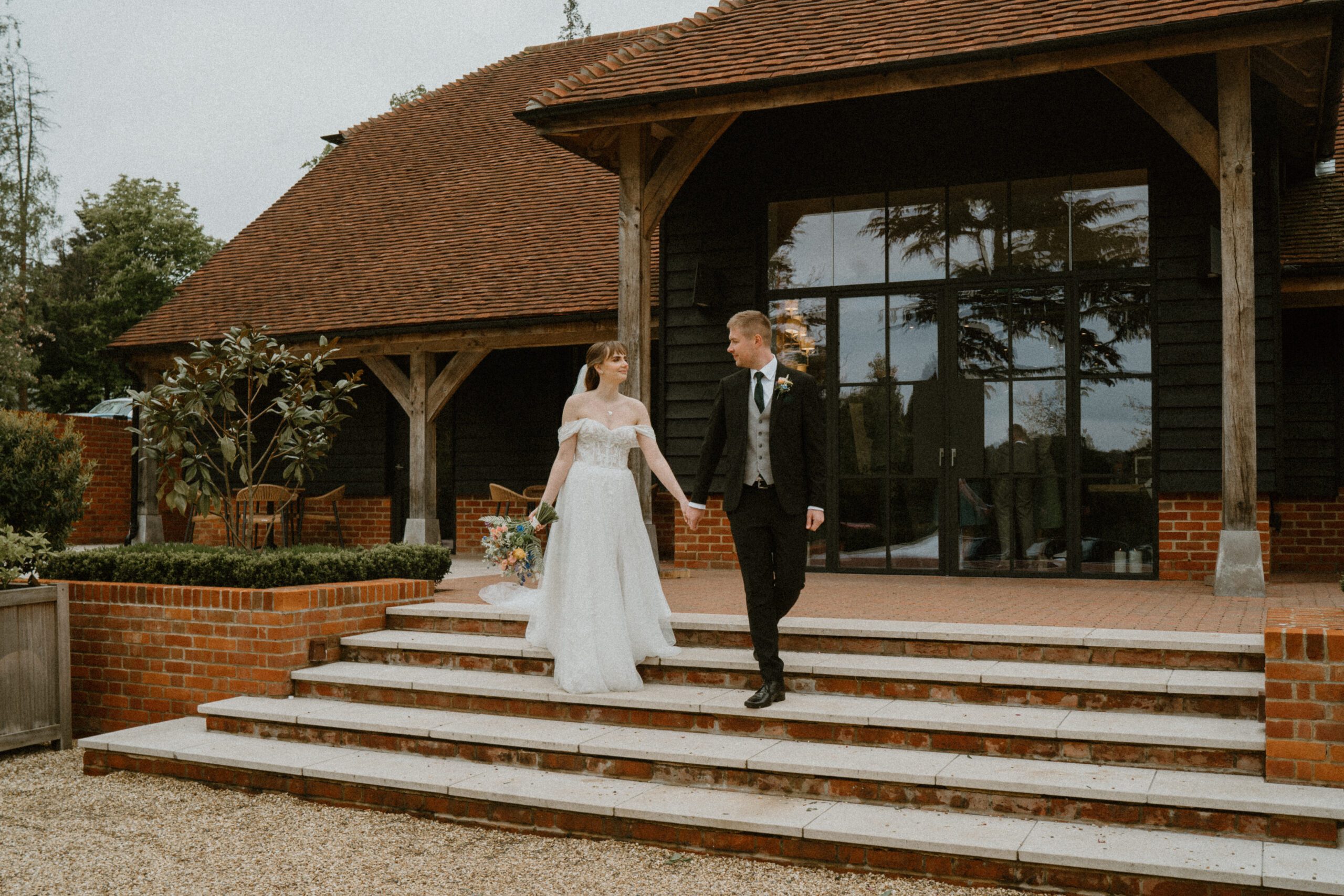 Couple portraits at the Post Barn Berkshire