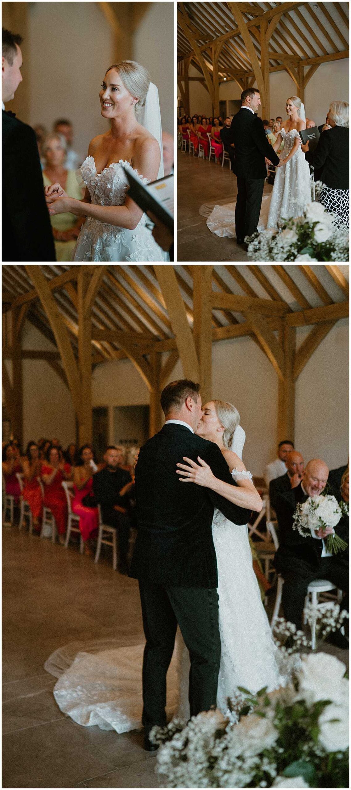 bride and groom share some beautiful moments during their wedding ceremony