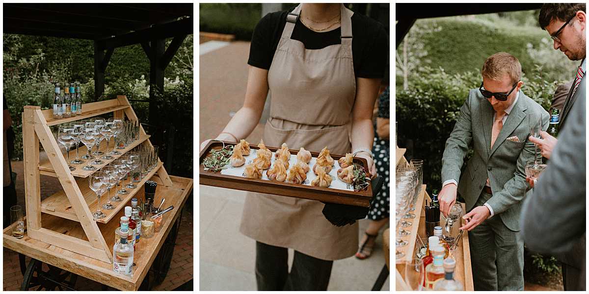 Wedding reception details at The Post Barn, Berkshire, photographed by a Berkshire wedding photographer