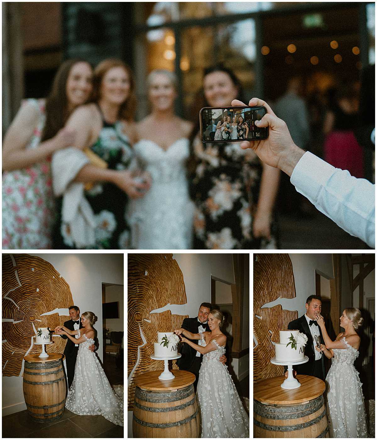 Party moments and live music at The Post Barn, photographed by a luxury Berkshire wedding photographer