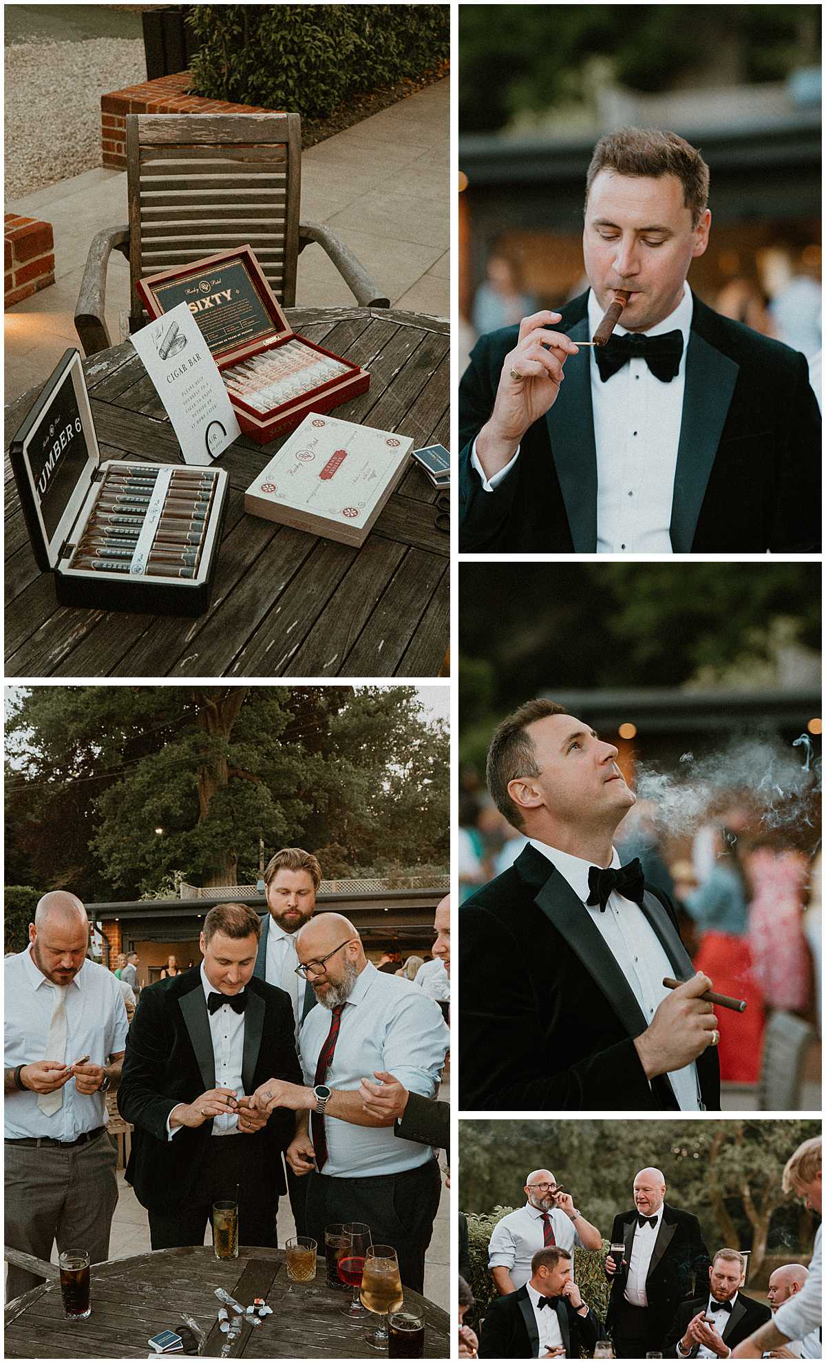 Groomsmen enjoying their wedding celebrations at The Post barn