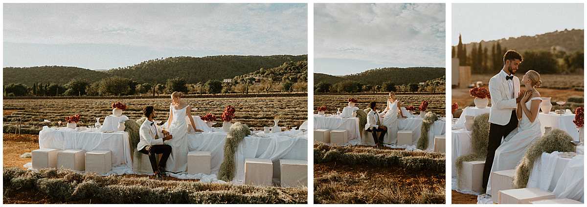 Luxury wedding celebration in Spain with décor, ceremony, and reception highlights