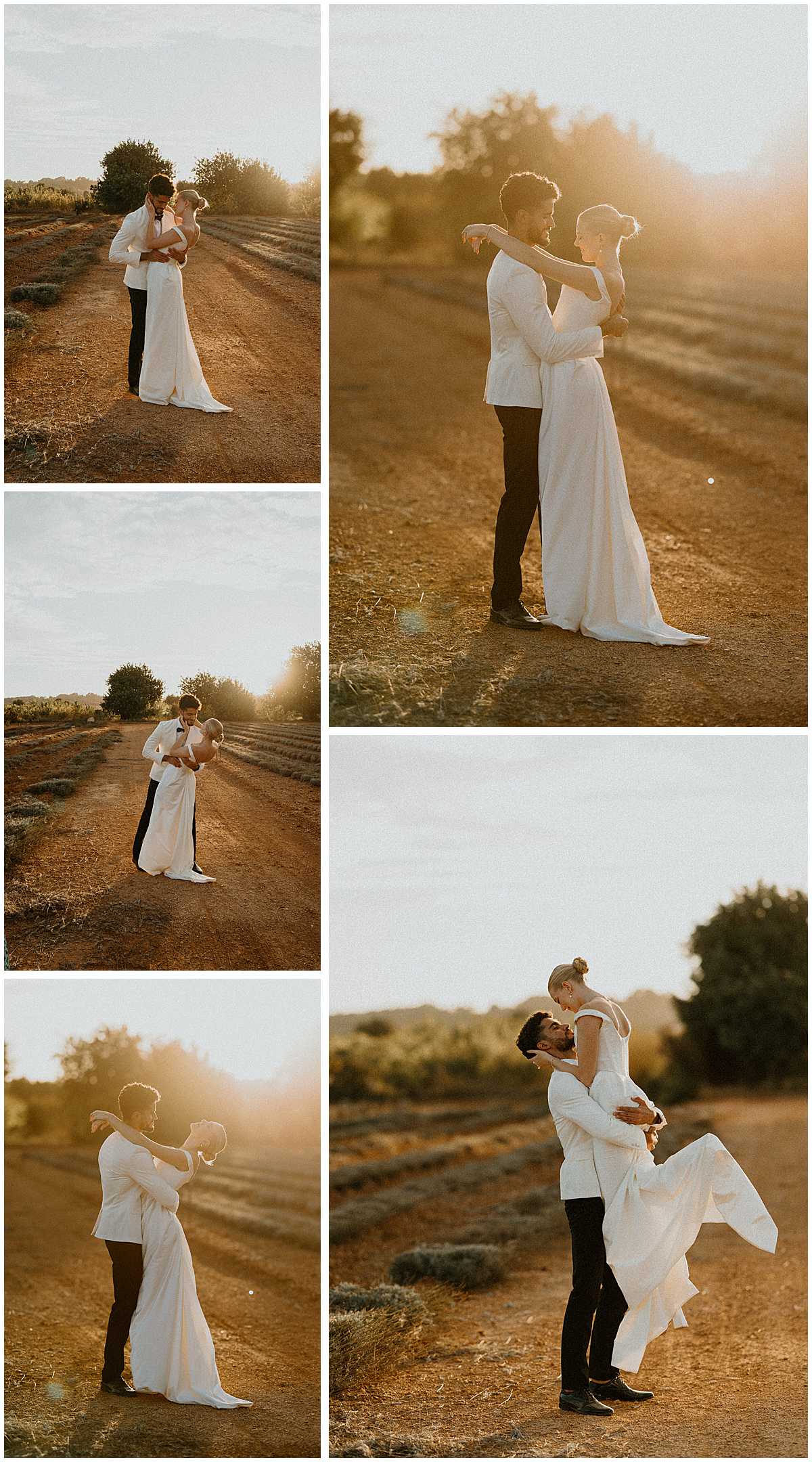Collection of romantic and candid moments from a luxury destination wedding in Spain