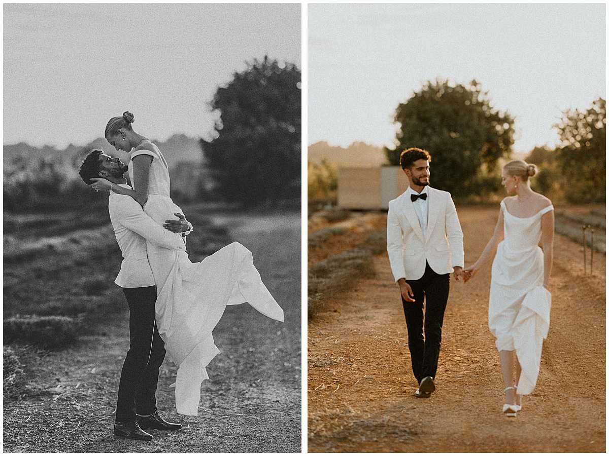 Collection of romantic and candid moments from a luxury destination wedding in Spain
