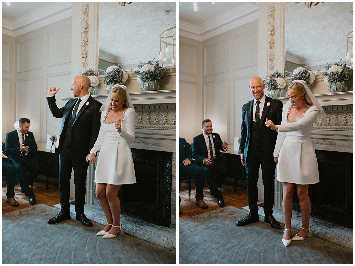 Old Marylebone Town Hall wedding photographed by London wedding photographer Jennie Colbourne