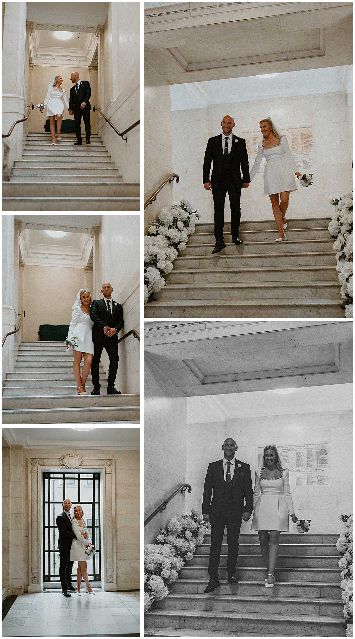 Romantic portraits at Old Marylebone Town Hall